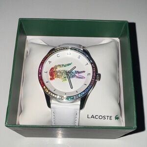 Lacoste Multicolor Crystal White Watch
